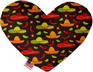 Sombreros Heart Dog Toy (size: 6 Inch)