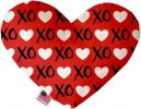 Red XOXO Canvas Heart Dog Toy