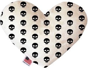 Skulls Canvas Heart Dog Toy (size: 6 Inch)