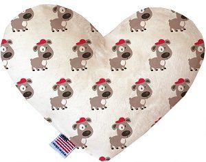 Fresh Pup Canvas Heart Dog Toy (size: 6 Inch)