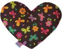 Butterflies in Brown Canvas Heart Dog Toy
