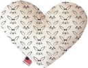 Bunny Face Canvas Heart Dog Toy