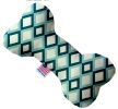Blue Diamonds Canvas Bone Dog Toy