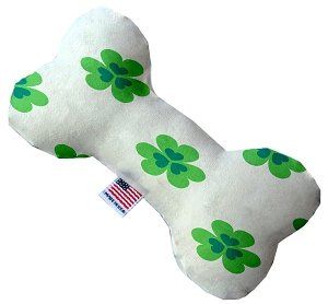 Lucky Charms Canvas Bone Dog Toy (size: 10 Inch)