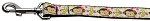 Monkeys and Bananas Nylon Ribbon Collars (size: 1 wide 4ft Leash)