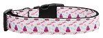 Cakes and Wishes Nylon Dog Collar (size: Medium Narrow)