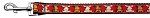 Reindeer Nylon Ribbon Collars (size: 1 wide 4ft Leash)