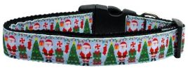 Aqua Santa Nylon Ribbon Collars