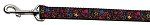 Black Star Nylon Ribbon Collars (size: 1 wide 4ft Leash)