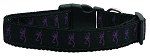 Purple Deer Nylon Ribbon Dog Collars (size: large)