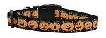 Pumpkins Nylon Ribbon Dog Collars (size: large)