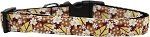 Autumn Leaves Nylon Ribbon Dog Collar (size: Medium Narrow)