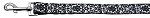 Fancy Black and White Nylon Ribbon Dog Collars (size: 1 wide 4ft Leash)