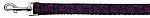 Pink and Black Swirly Nylon Ribbon Dog Collars (size: 1 wide 4ft Leash)