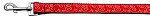Red and White Swirly Nylon Ribbon Dog Collars (size: 1 wide 4ft Leash)