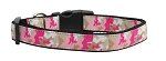 Pink Camo Nylon Collar (size: large)