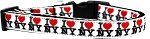 I Heart NY Ribbon Dog Collar (size: Medium Narrow)