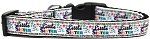Little Sister Nylon Ribbon Dog Collar (size: Medium Narrow)
