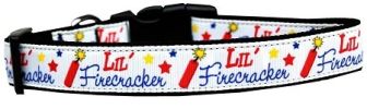 Little Firecracker Nylon Dog Collar