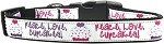 Peace Love Cupcakes Dog Collar (size: large)