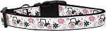 Pink Tractors Nylon Dog Collar