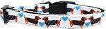 Doxie Love Nylon Ribbon Dog Collar (size: Medium Narrow)