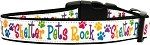 Shelter Pets Rock Nylon Dog Collars (size: large)
