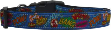 Superhero Sound Effects Nylon Dog Collar