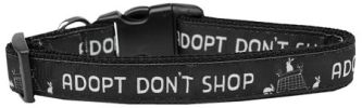 Adopt Don't Shop Nylon Dog Collar