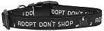 Adopt Don't Shop Nylon Dog Collar (size: large)
