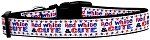 Red, White, and Cute! Nylon Dog Collar