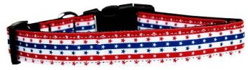Stars in Stripes Nylon Dog Collar