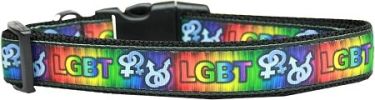 LGBT Nylon Dog Collar