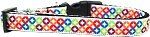 Bright Diamonds Nylon Ribbon Dog Collar (size: Medium Narrow)