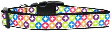 Bright Diamonds Nylon Dog Collar