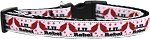 Lil' Rebel Nylon Ribbon Dog Collar (size: Medium Narrow)