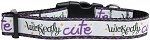 Wickedly Cute Nylon Dog Collar (size: large)