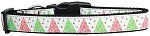Fancy Schmancy Christmas Tree Nylon Dog Collar (size: large)
