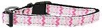 Sweet Chevrons Nylon Dog Collar (size: Cat Safety)