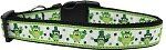 St Patty's Day Party Owls Nylon Dog Collar (size: large)