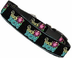 Beach Babe Nylon Dog Collar (size: LG)