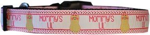 Mommy's Lil Peanut Nylon Dog Collar (size: LG)