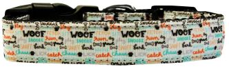 Woofs A Lot Nylon Dog Collar