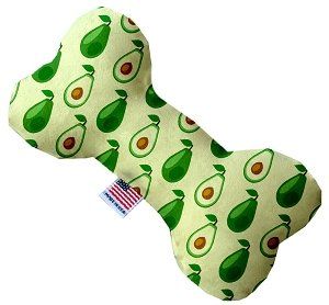 Avocado Paradise Canvas Bone Dog Toy (size: 10 Inch)