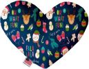Christmas Party Canvas Heart Dog Toy