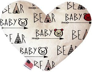 Baby Bear Canvas Heart Dog Toy (size: 6 Inch)