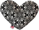 Spinning Skulls Canvas Heart Dog Toy