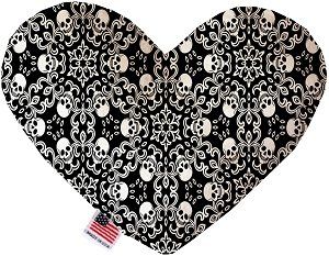 Spinning Skulls Canvas Heart Dog Toy (size: 6 Inch)