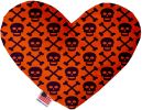 Purple Skulls Canvas Heart Dog Toy