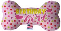 Birthday Girl Fluffy Bone Dog Toy